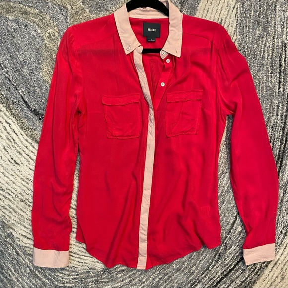 MAEVE Anthropologie Long Sleeve Button Down Blouse - Picture 1 of 4